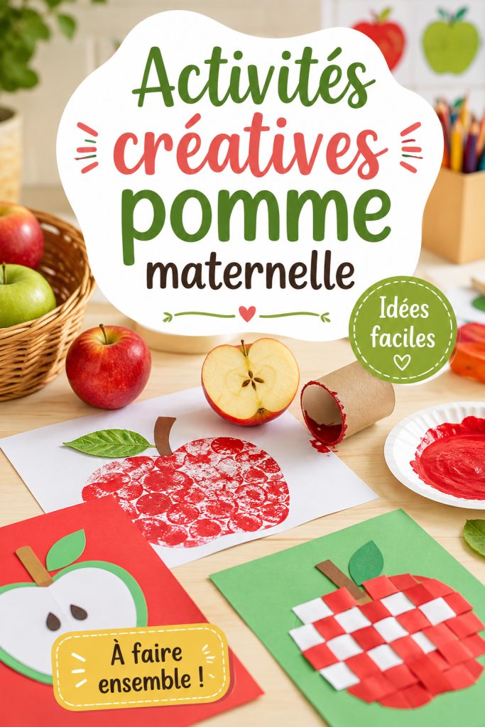 Activités créatives autour des pommes avec des enfants