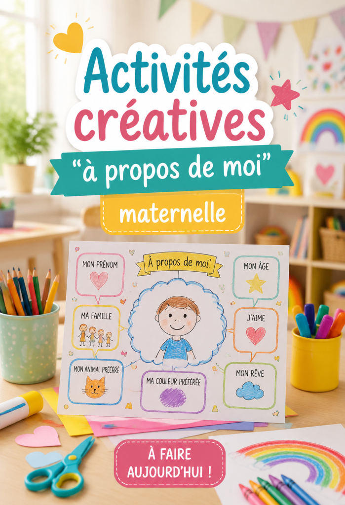 Un groupe d'enfants en maternelle travaillant sur un collage créatif.