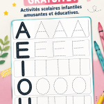 Des enfants s'amusent tout en apprenant avec des activités éducatives à la maison.