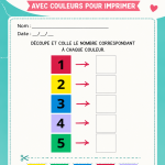 Activités colorées imprimables pour enfants autistes