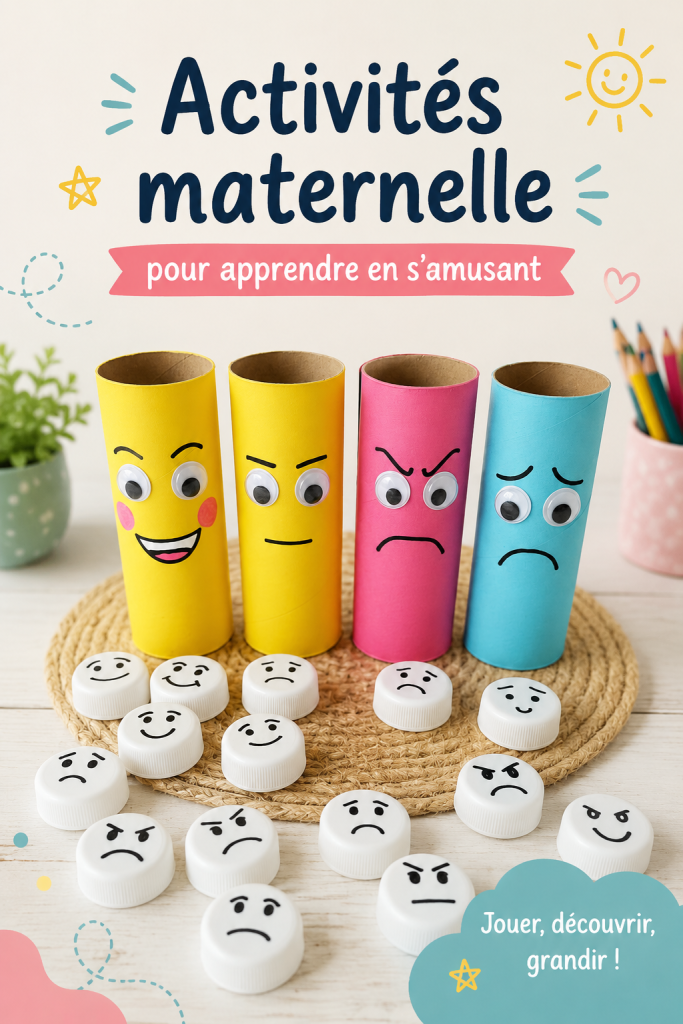Une maman s'amusant avec son enfant en réalisant une activité créative.