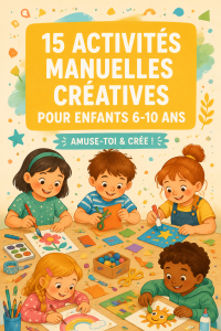 Un enfant créatif en train de réaliser une activité manuelle amusante
