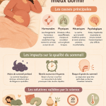 Image d'une femme enceinte dormant paisiblement, représentant l'importance du sommeil pendant la grossesse.