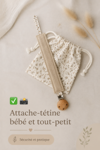 Attaches-sucettes colorées et stylisées pour bébés