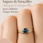 Bague de fiançailles en diamant intemporelle sur fond élégant