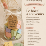 Bocal à souvenirs décoré avec des papiers colorés pour la fête des mères