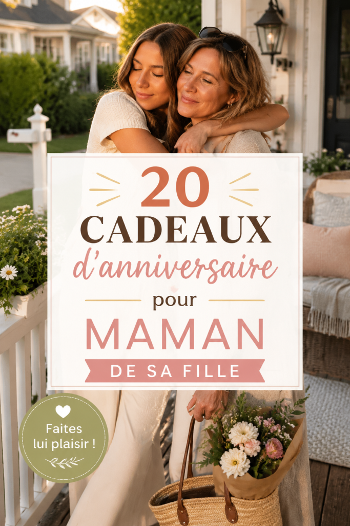 Cadeau d'anniversaire surprise pour maman avec une belle carte