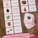 Cartes Montessori colorées à imprimer pour le jeu éducatif des enfants.