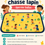 Image d'enfants jouant à la chasse au lapin en plein air, riant ensemble dans un parc