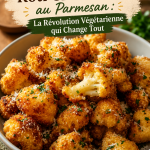 Chou-fleur rôti croustillant au parmesan, plat coloré et savoureux