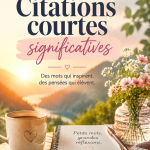 Une image captivante illustrant diverses citations courtes inspirantes.