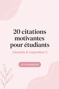 Image d'une citation inspirante sur un fond pastel, parfaite pour les étudiants.