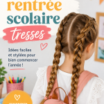 Coiffure avec des tresses élégantes pour la rentrée scolaire
