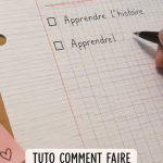 Illustration d'une famille en train de consulter une to-do list organisée sur une table