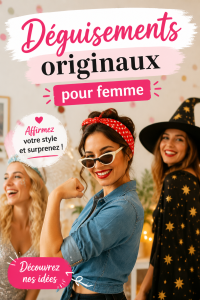 Déguisement original pour femme lors d'une soirée costumée.