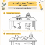 Enfant jouant avec des blocs pour apprendre la spatialité.
