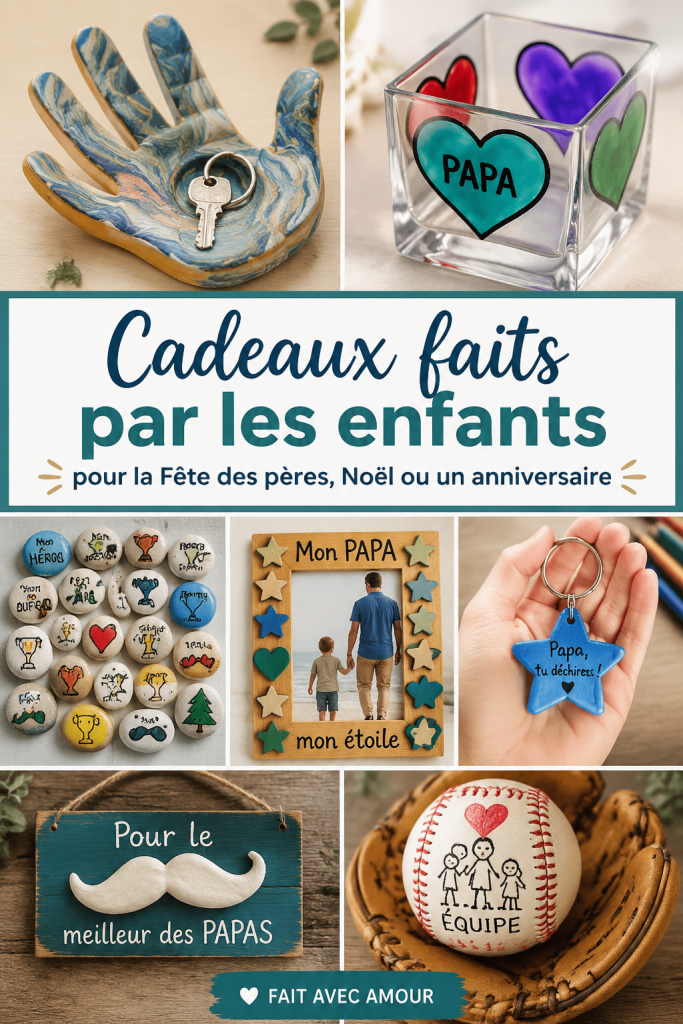 Cadeau fait main par des enfants pour leur père