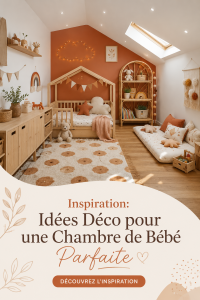 Chambre de bébé décorée avec des couleurs apaisantes et des éléments pratiques