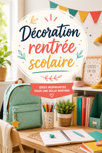 Une décoration de bureau accueillante et colorée pour la rentrée scolaire.