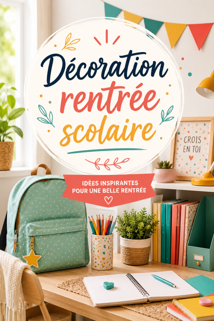 Une décoration de bureau accueillante et colorée pour la rentrée scolaire.