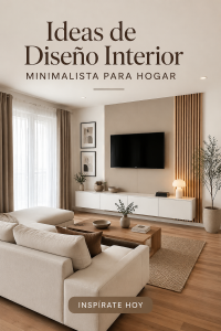 Un salon minimaliste et chaleureux avec des couleurs douces et des meubles épurés.