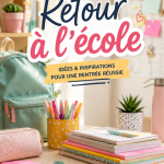 Matériel scolaire organisé sur un bureau prêt pour la rentrée