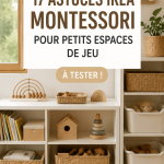 Aménagement d'une salle de jeux Montessori avec des meubles Ikea fonctionnels