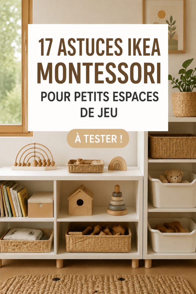 Aménagement d'une salle de jeux Montessori avec des meubles Ikea fonctionnels