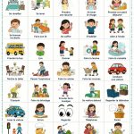 Un imagier coloré présentant les routines quotidiennes d'un enfant, avec des illustrations ludiques.