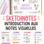 Un exemple de sketchnote illustrant des concepts de prise de notes visuelles.
