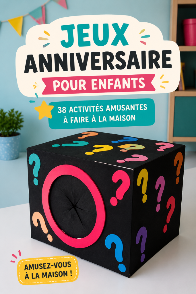 Enfants jouant ensemble à des jeux d'anniversaire à la maison.