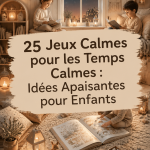 Jeux calmes pour enfants : activités apaisantes à la maison