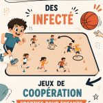 Enfants s'amusant ensemble lors d'un jeu coopératif en plein air.