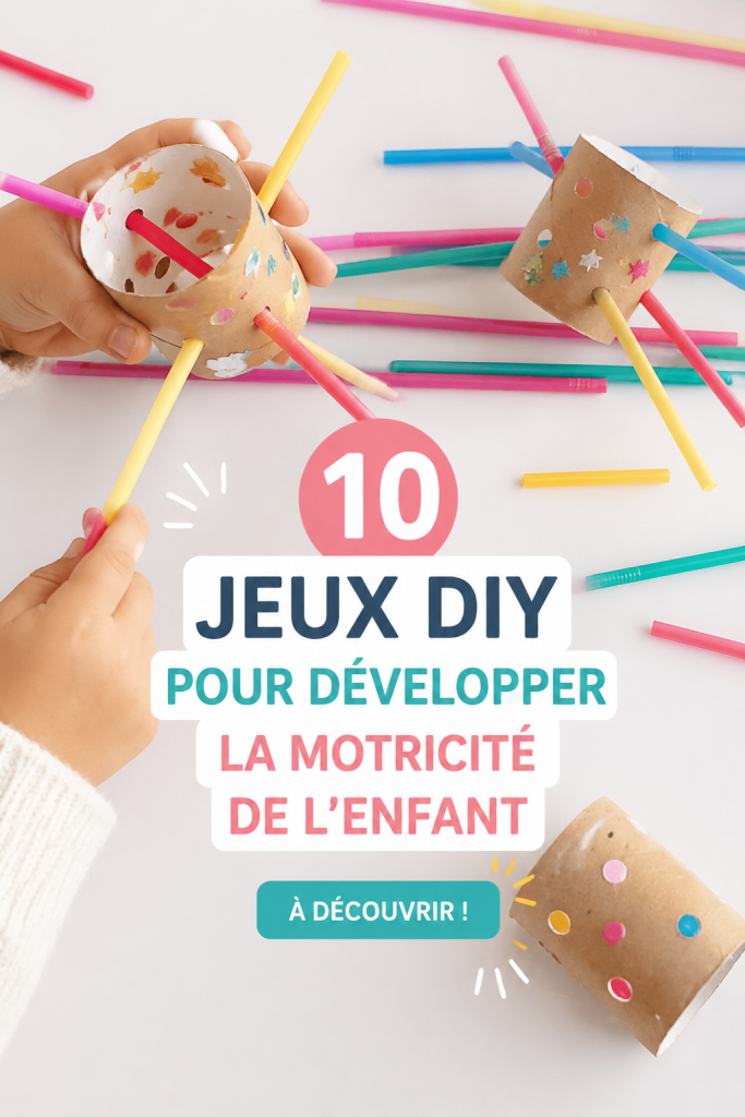 Des enfants s'amusant avec des jeux DIY pour développer leur motricité