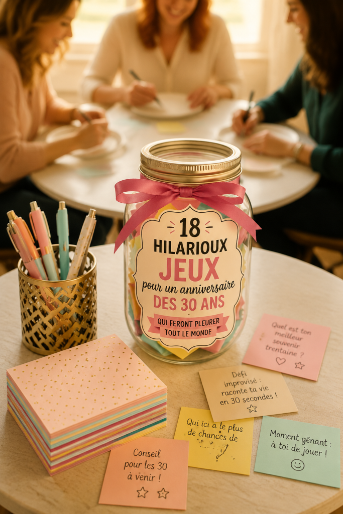 Jeux d'anniversaire amusants pour les 30 ans