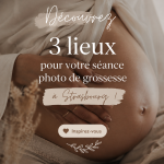 Femme enceinte posant dans un parc à Strasbourg pendant une séance photo