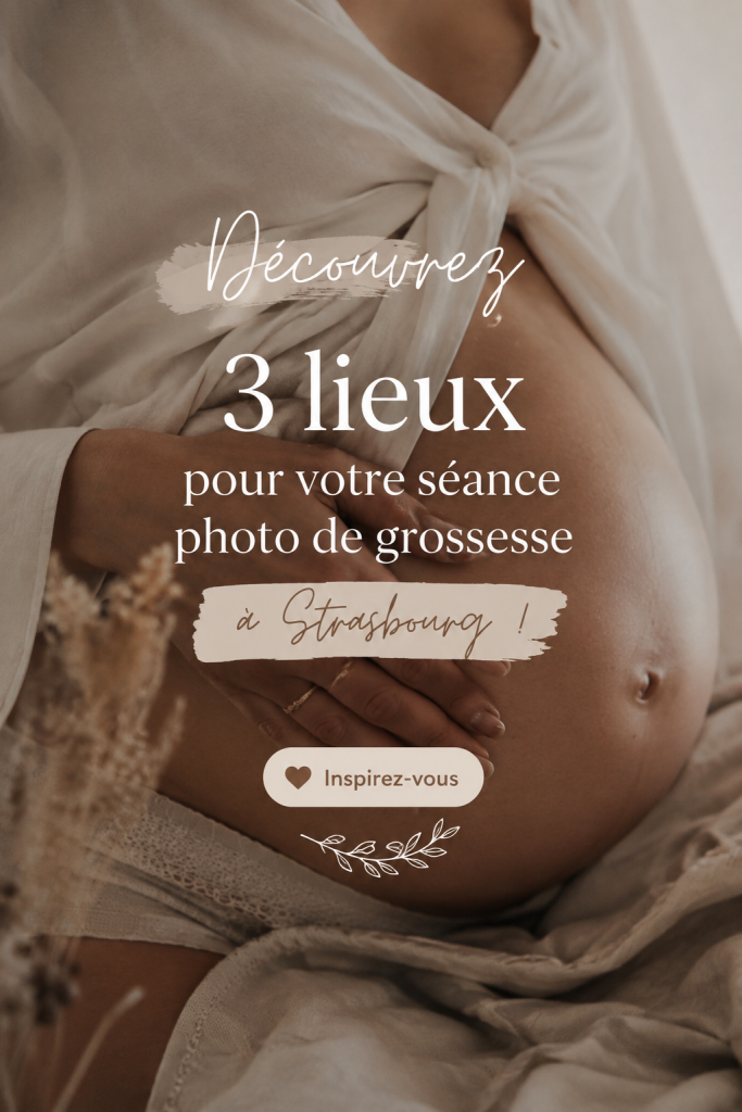 Femme enceinte posant dans un parc à Strasbourg pendant une séance photo