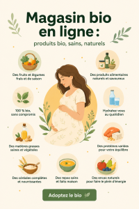 Magasin bio en ligne avec une sélection de produits naturels et sains.
