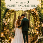 Mariage en forêt avec un décor enchanteur et romantique