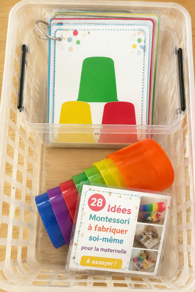 Matériel éducatif Montessori fait maison pour enfants
