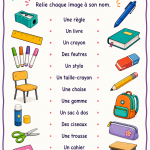 Une sélection de matériel scolaire sur une table, prête pour l'achat en ligne.