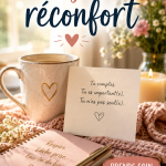 Image d'un message réconfortant sur fond doux illustrant le soutien émotionnel.