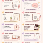 Étudiante appliquant des méthodes d'étude pour améliorer son apprentissage.