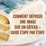 Gâteau décoré avec une photo comestible sur le dessus