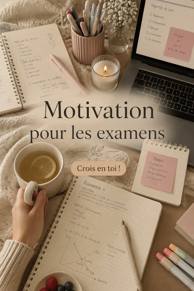 Un étudiant concentré sur ses révisions pour des examens avec des livres et un ordinateur
