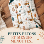 Image de petits petons accueillants sur un tapis douillet