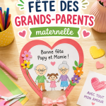 Idées de petits travaux manuels pour la fête des grands-parents avec des enfants