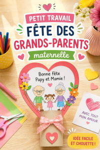 Idées de petits travaux manuels pour la fête des grands-parents avec des enfants