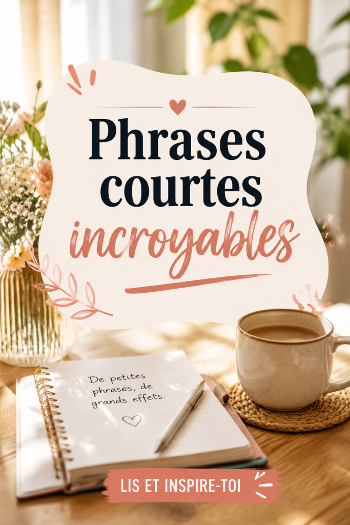 Image représentant des phrases courtes écrites sur un tableau, symbolisant la communication efficace.