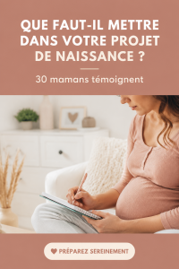 Une maman entourée de sa famille partage son projet de naissance